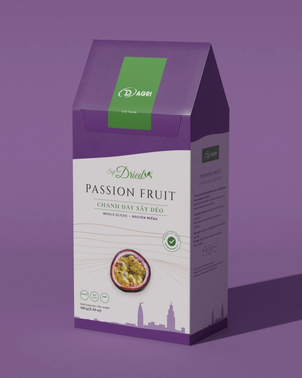Dried passion fruit, whole slices