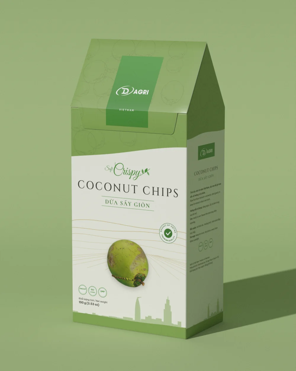 Crispy coconut chips