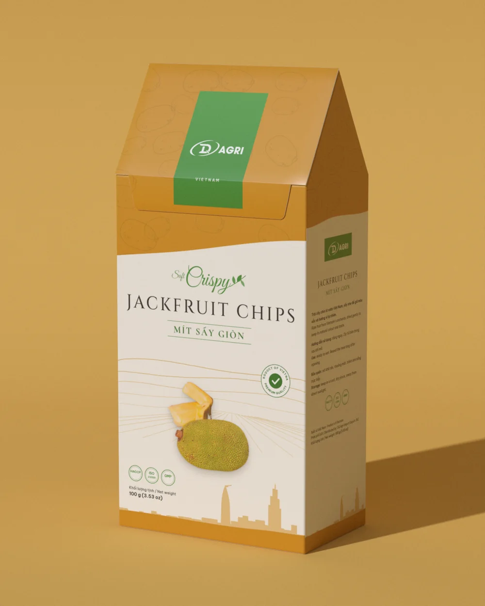 Crispy jackfruit chips