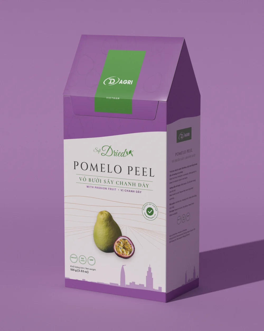Dried pomelo peel with passion fruit
