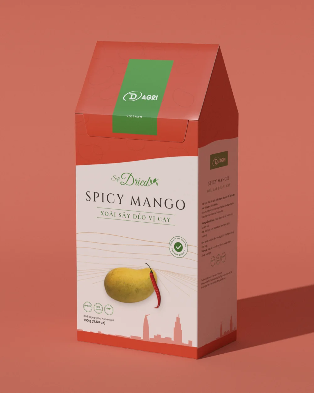 Dried spicy mango